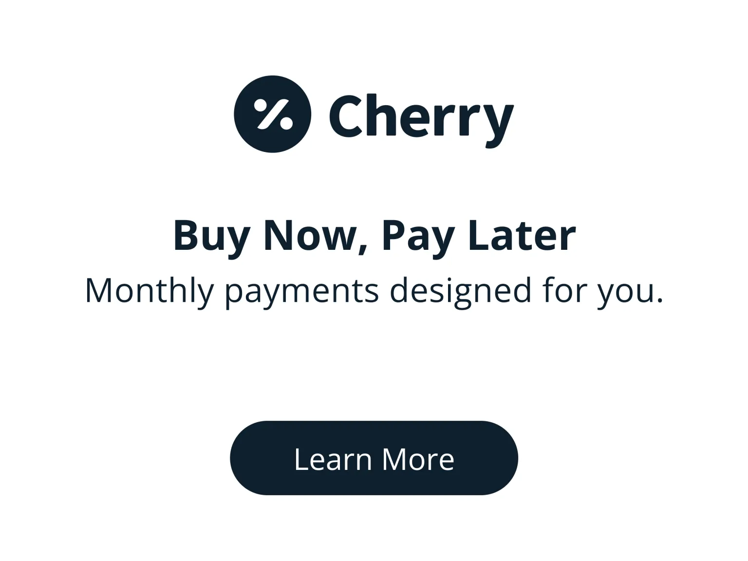 Apply for patient financing with Cherry